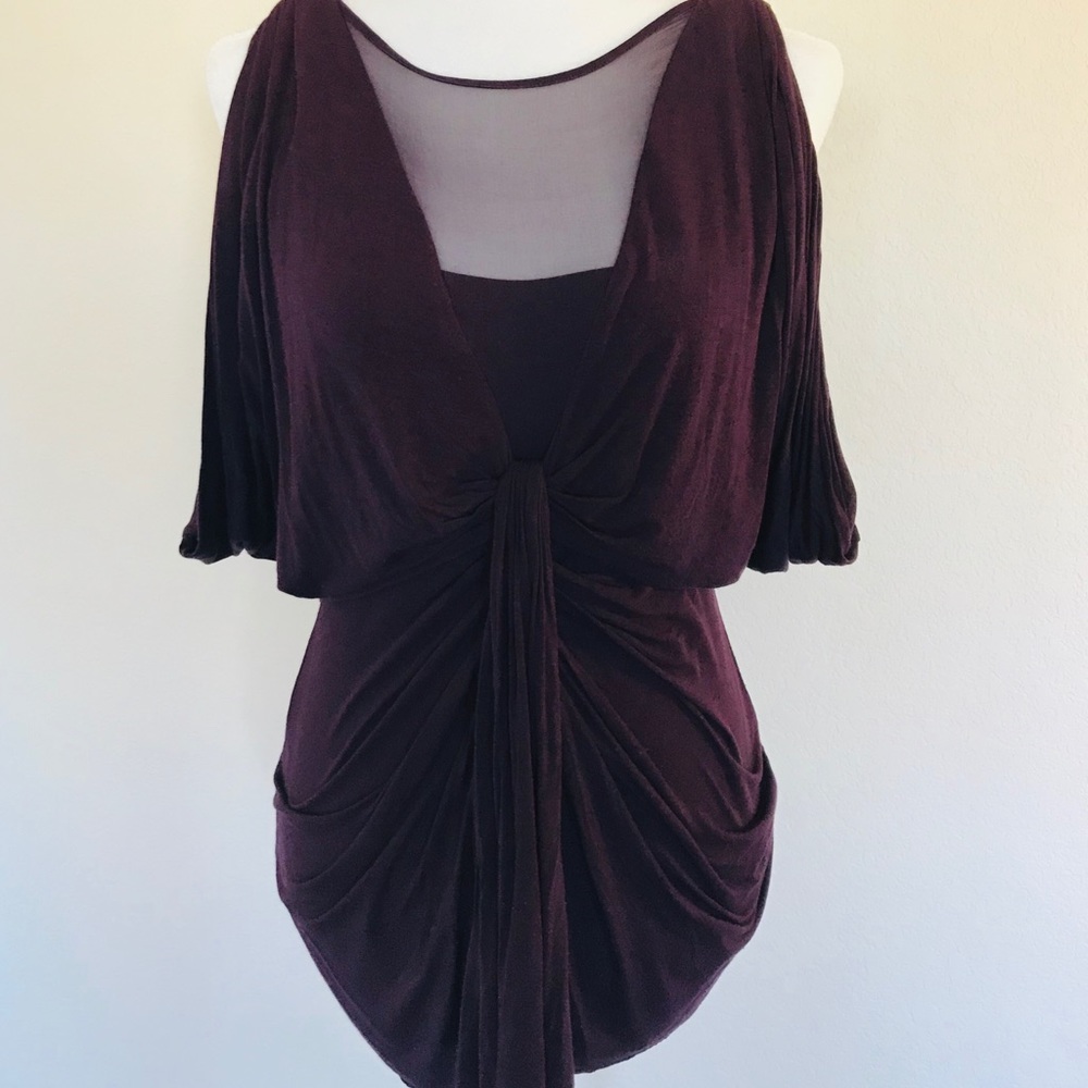 Anthropologie Bailey 44 Deep Purple Blouse Size M